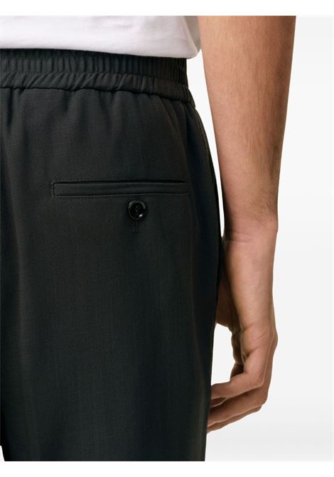 elasticated waist pant man anthracite grey AMI PARIS | HTR226.WV0066020